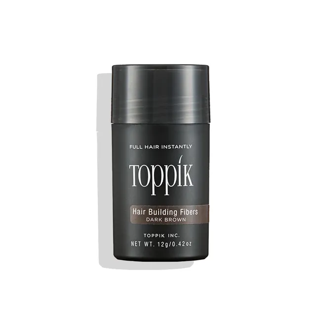 Toppik Hårfiber Mørk Brun 12g – keratinfibre