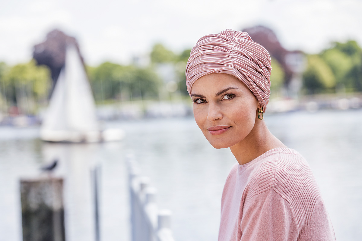 Perma-Rite Style 985 Plissée hodeskjerf naturmateriale