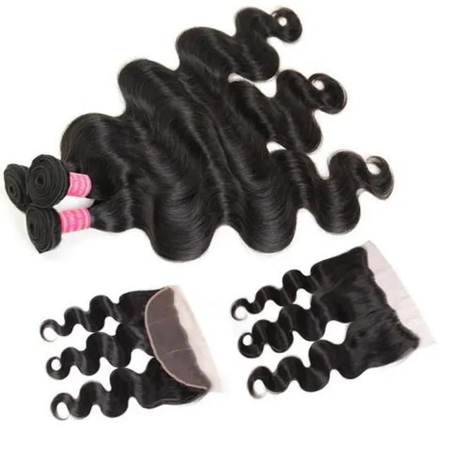 Diva Maker Hair Prosthetics 13x4 parykksett 3 deler gull