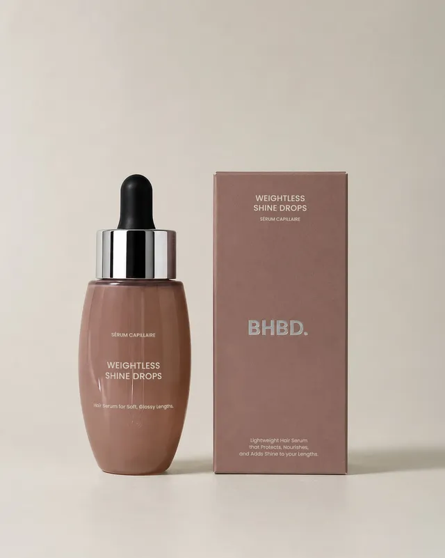 BHBD Weightless Shine Drops hårserum lett glans