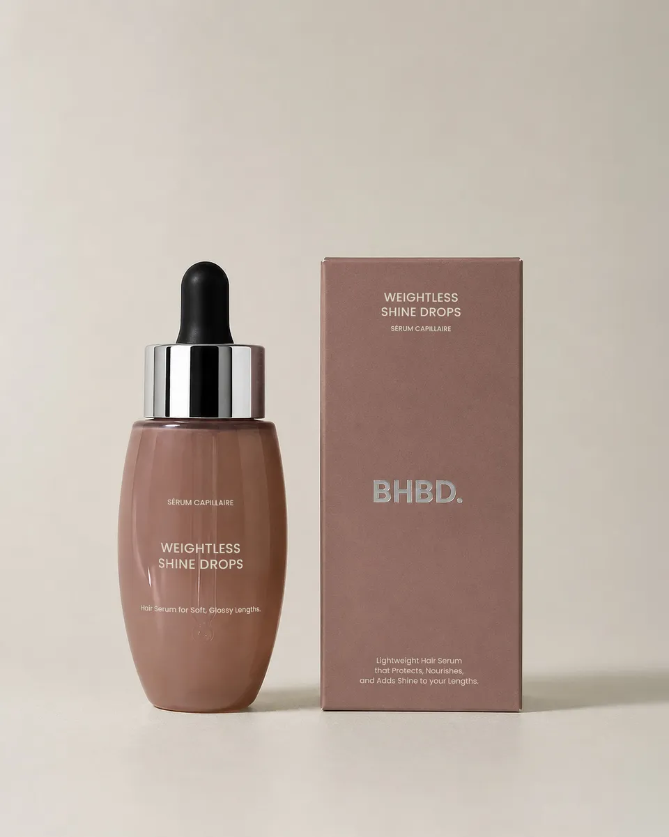 BHBD Weightless Shine Drops hårserum lett glans