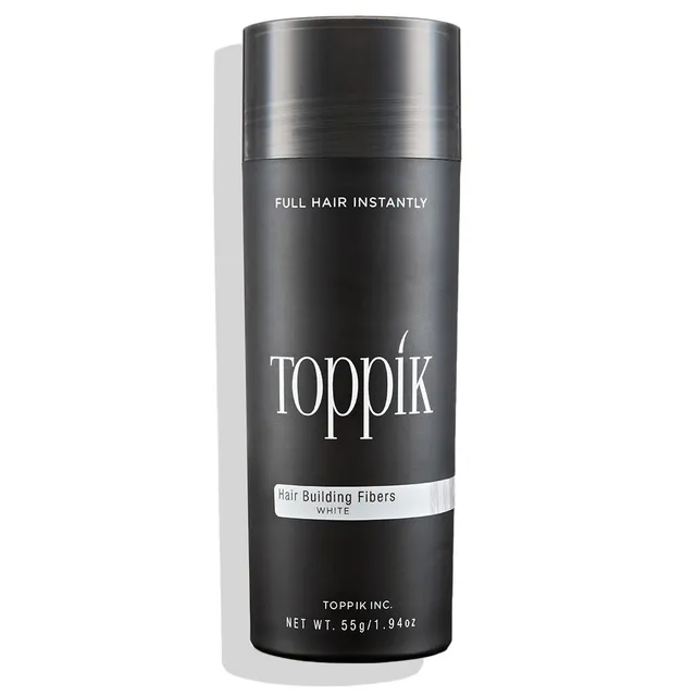 Toppik Hårfiber Hvit 55g – keratinfibre