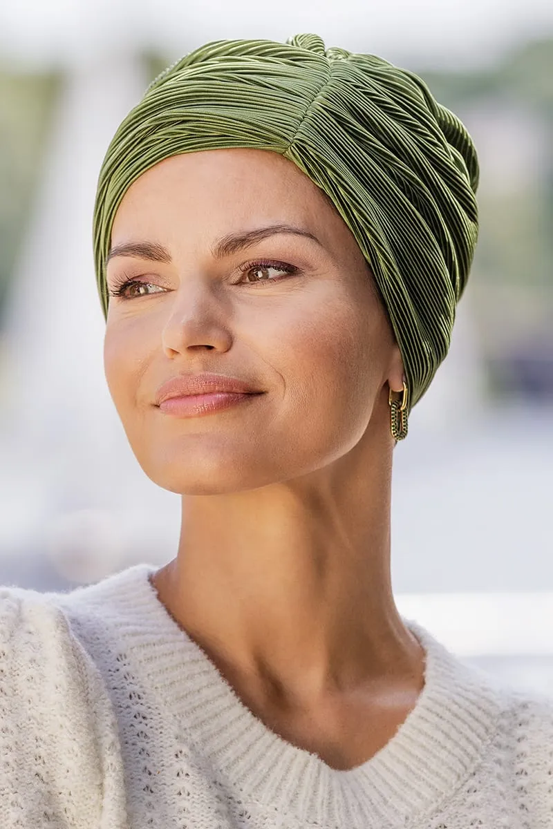 Belle Madame Carla Plissé turban myk hverdagsbruk