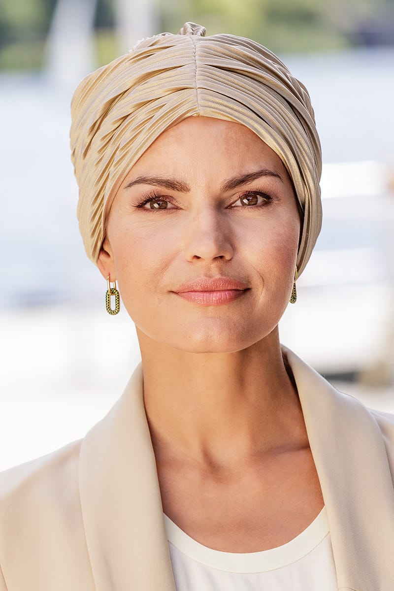 Belle Madame Carla Plissé turban myk hverdagsbruk