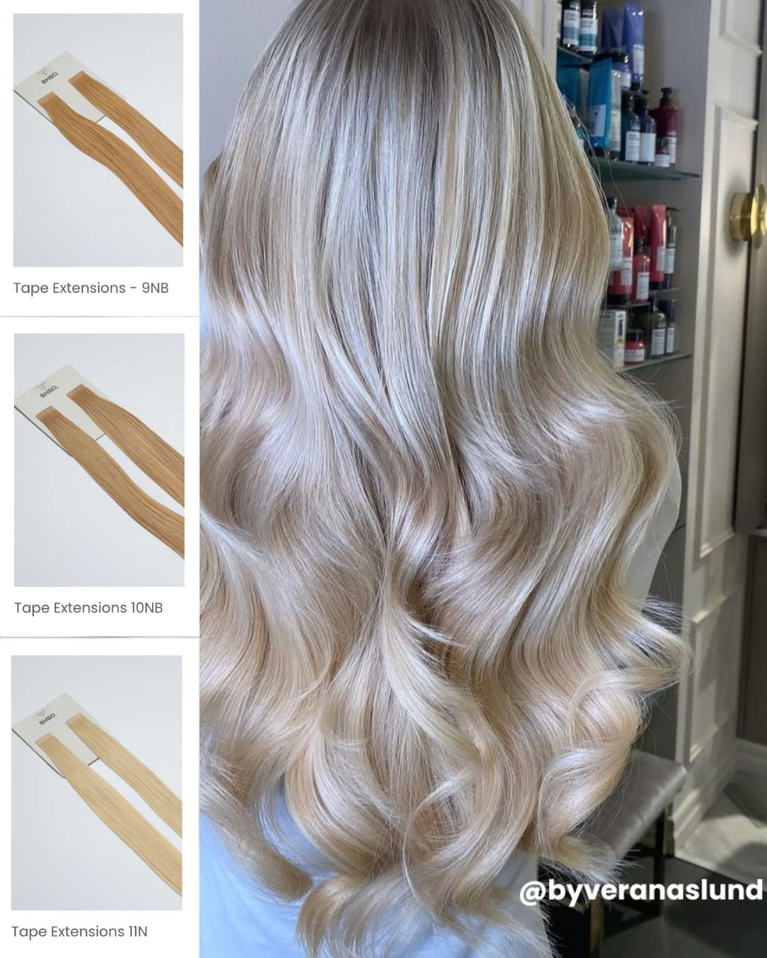 BHBD Tape Extensions 11N tape extensions lys blond 12 stk