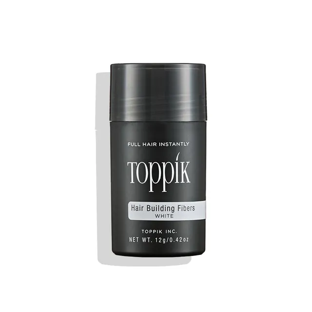 Toppik Hårfiber Hvit 12g – keratinfibre
