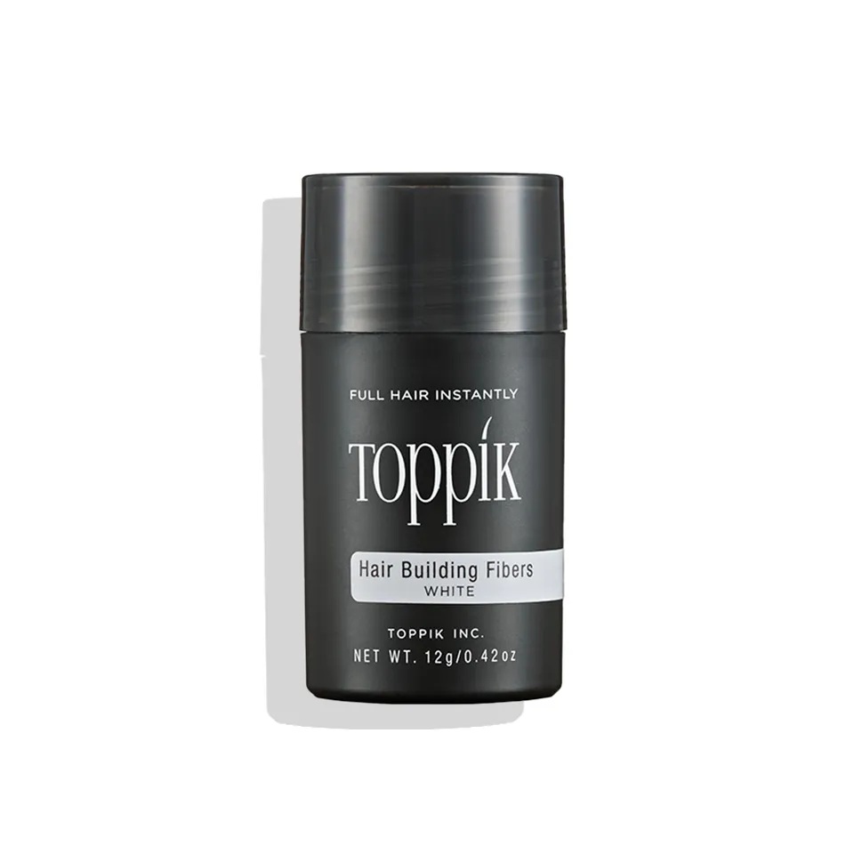 Toppik Hårfiber Hvit 12g – keratinfibre