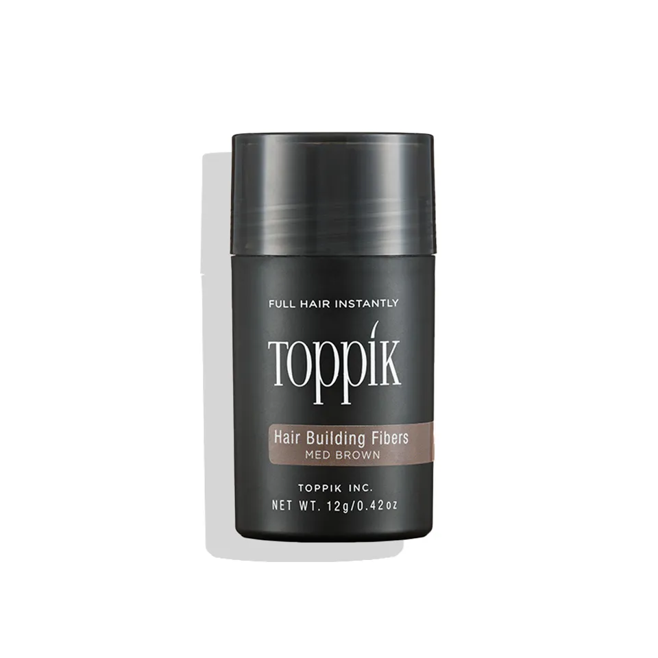 Toppik Hårfiber Medium Brun 12g – keratinfibre