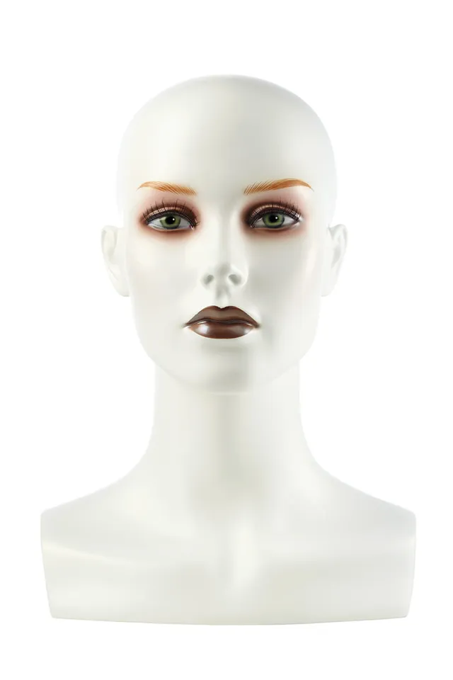 Belle Madame Byst 35 cm parykkhode til parykk