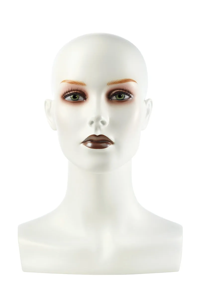 Belle Madame Byst 35 cm parykkhode til parykk