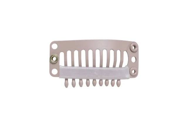 Belle Madame Finger Clip hårklemme 32 mm lysebrun