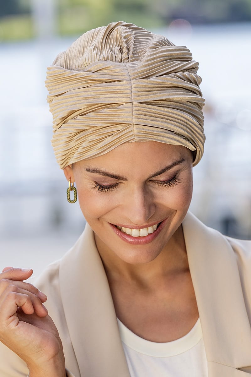 Belle Madame Carla Plissé turban myk hverdagsbruk