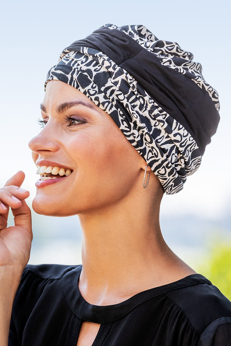 Belle Madame Kaja turban hodeplagg myk bomull