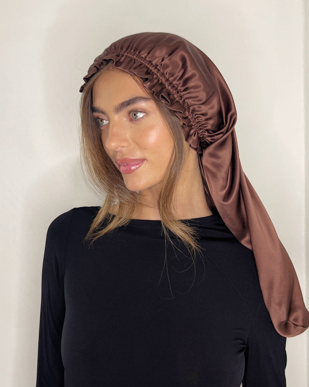 BHBD Silk Bonnet silkehette morbærsilke dobbel