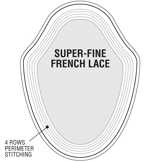 Perma-Rite Elan-SF hårsystem french lace