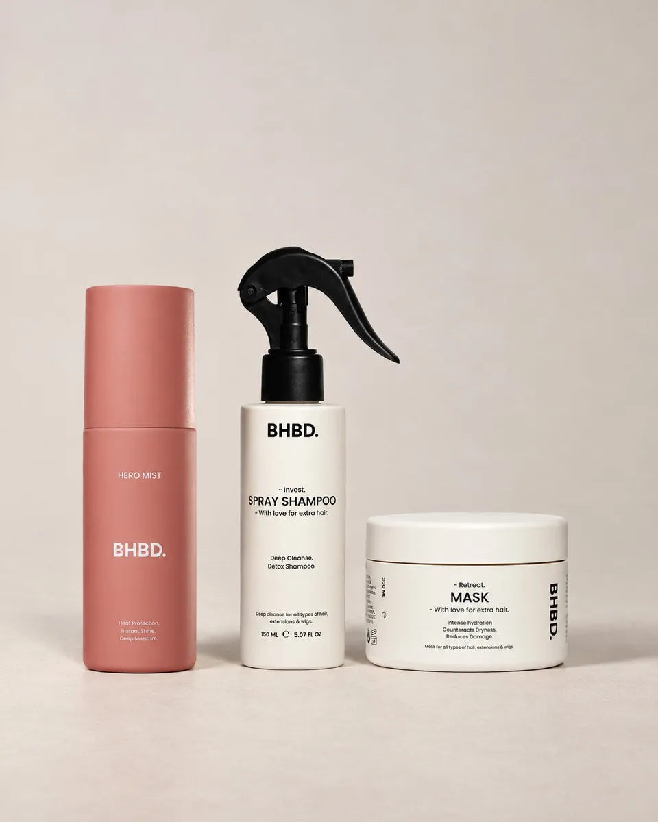 BHBD Hero Kit hårpleiesett 3-delt varmebeskyttende