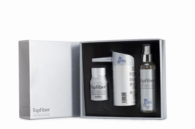 TopFiber startsett hårfiber 15 g med spray og applikator