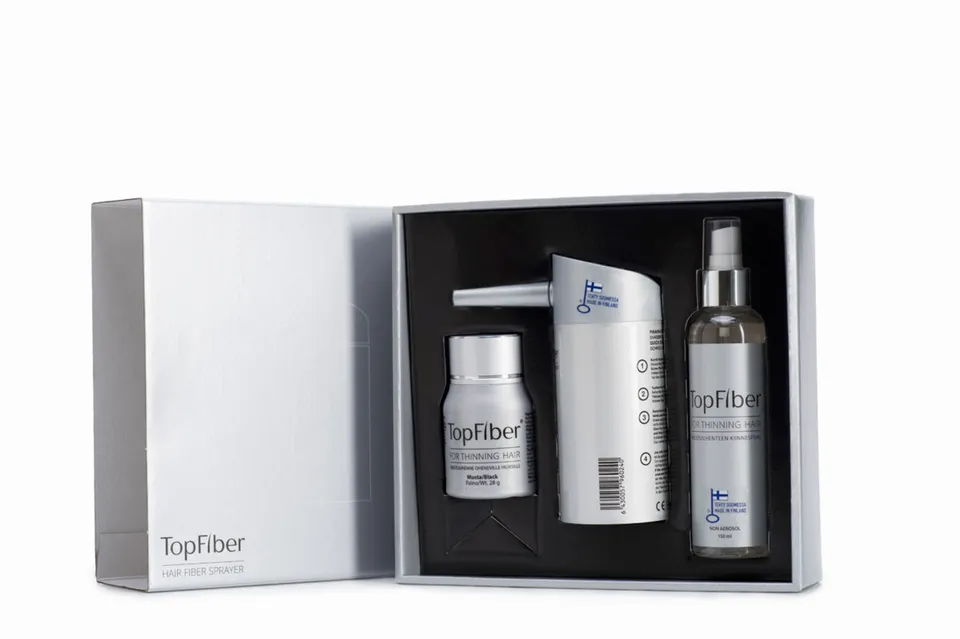 TopFiber startsett hårfiber 15 g med spray og applikator