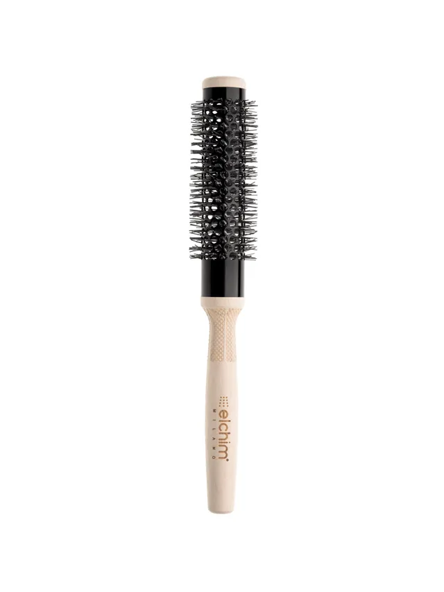 Elchim Wooden Thermal rundbørste 24 mm tre