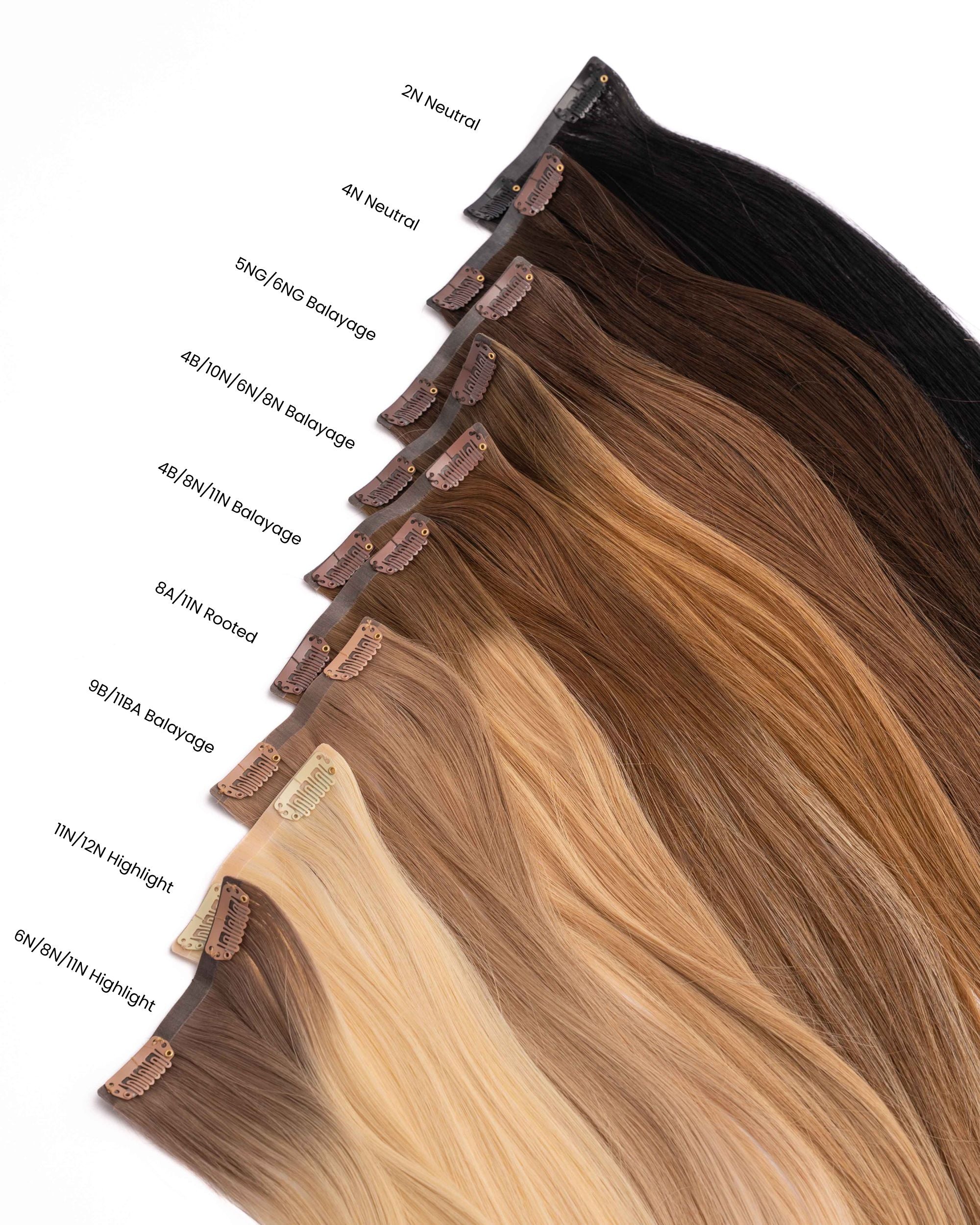 BHBD Clip 5NG/6NG clip-on extensions 50 cm mørk blond