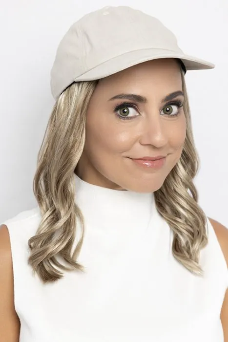 Perma-Rite Wavy hat beige caps med hår bomull