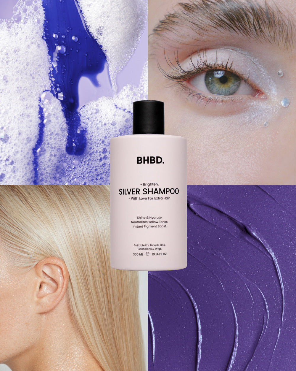BHBD Silver Shampoo sølvsjampo 300 ml nøytraliserende