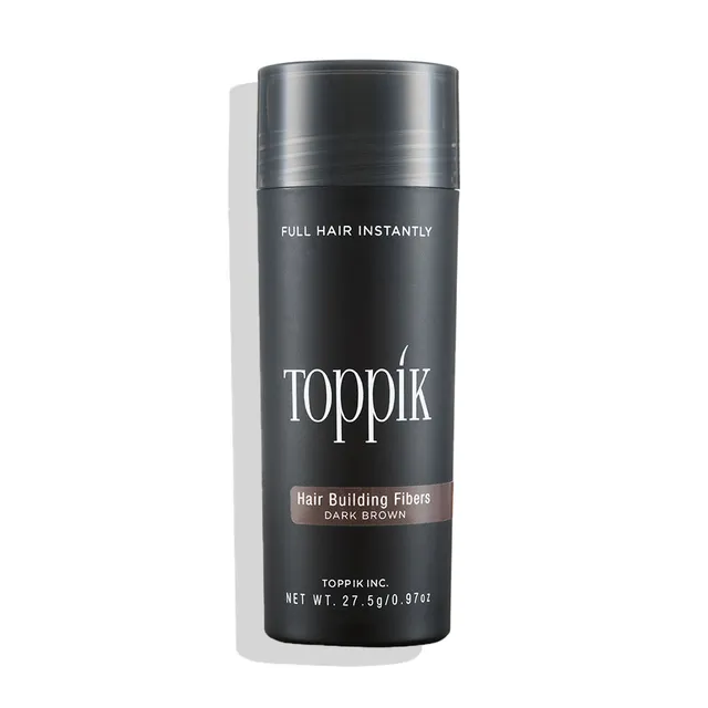Toppik Hårfiber mørk brun 27,5g hårfibre keratin