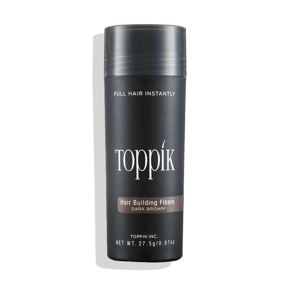 Toppik Hårfiber mørk brun 27,5g hårfibre keratin