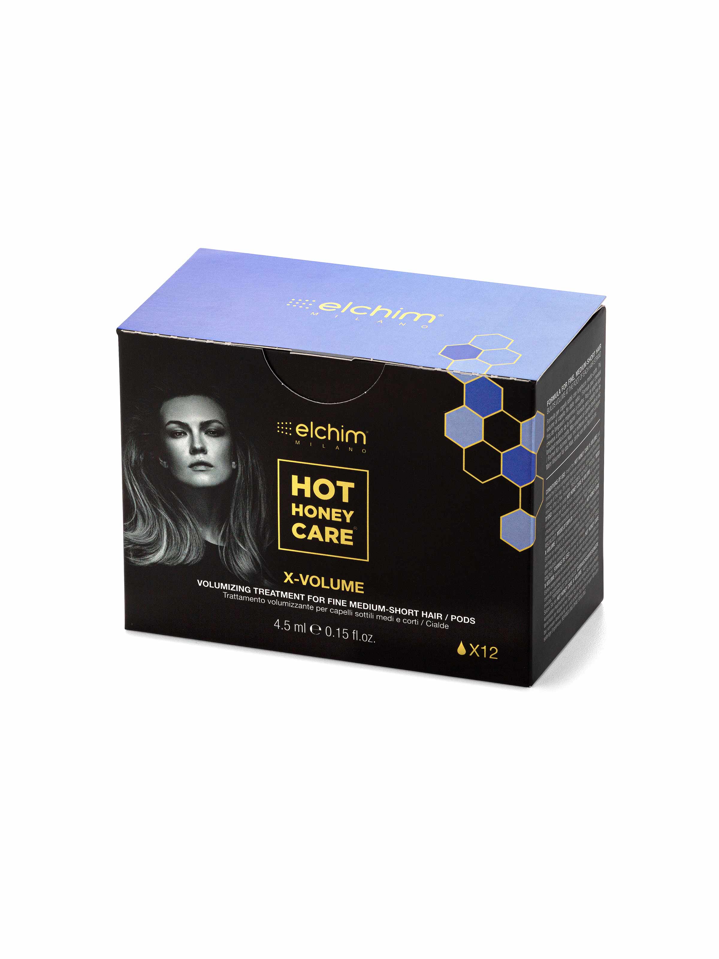 Elchim X-Volume hårkur til fint hår 12 pods honning