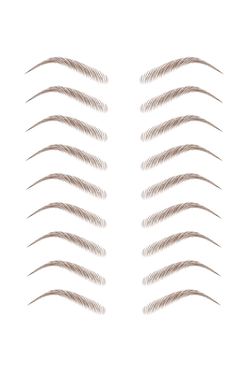 Perma-Rite Eyebrown transfer-tattoo bryn 54 stk