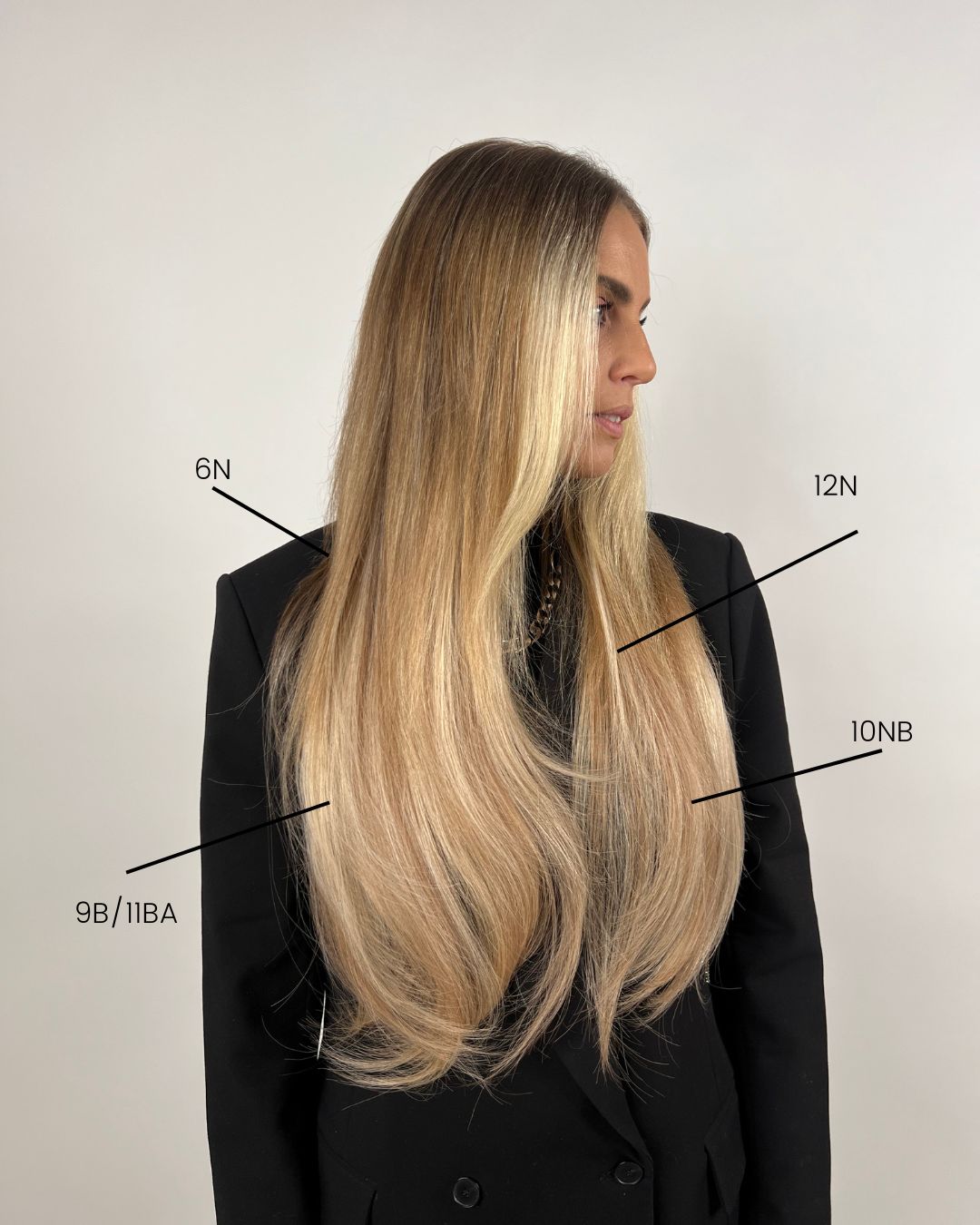 BHBD Tape Extensions 6N tape extensions 12-pk naturlig brun