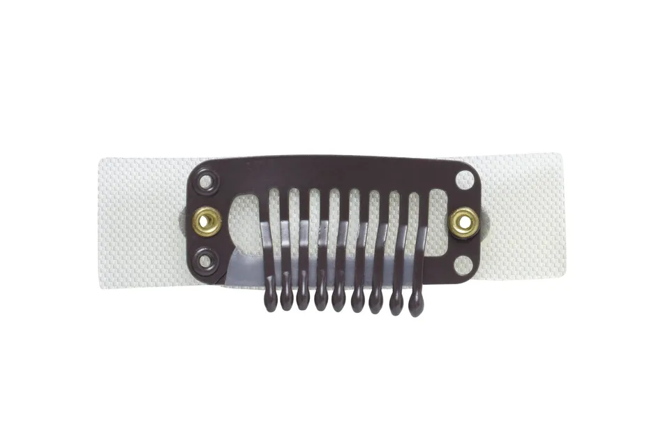 Belle Madame PU Clip hårklips 32 mm brun