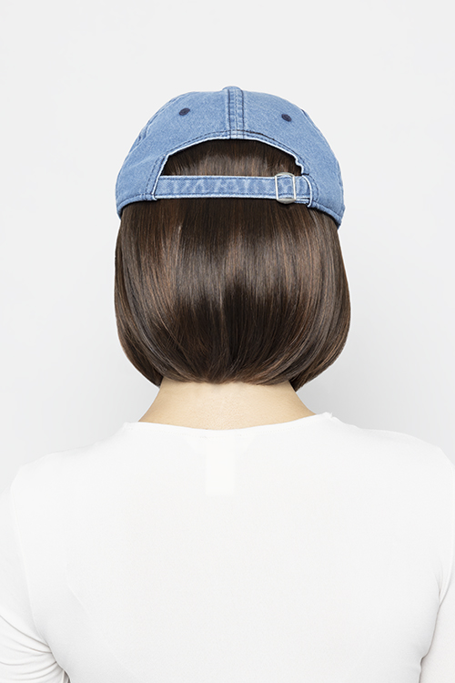 Perma-Rite Shorty Denim caps med hår 20 cm