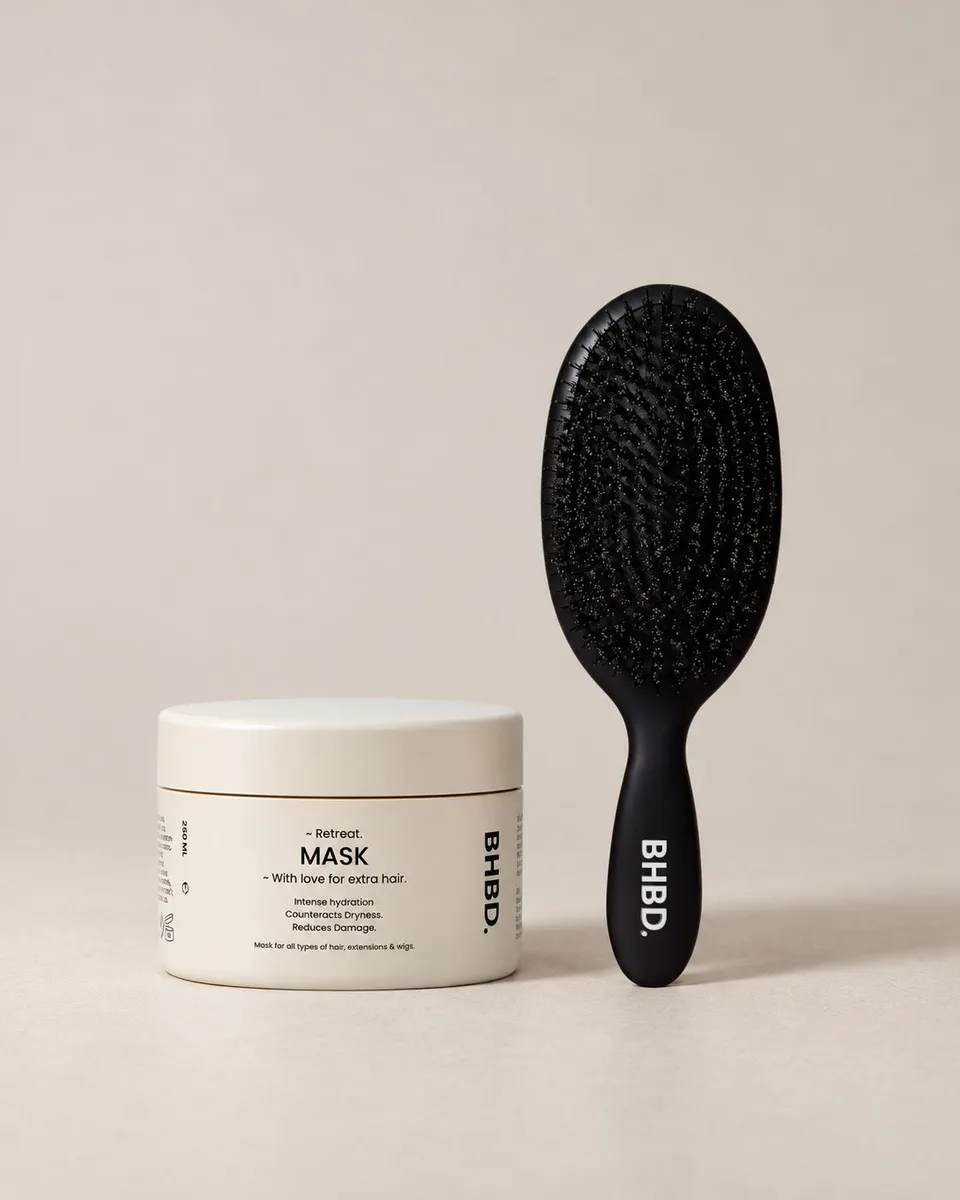 BHBD Detangle Kit hårbørste og maske keratin