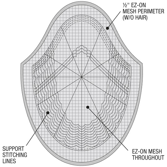 Perma-Rite Versalite hårsystem lace klippbar