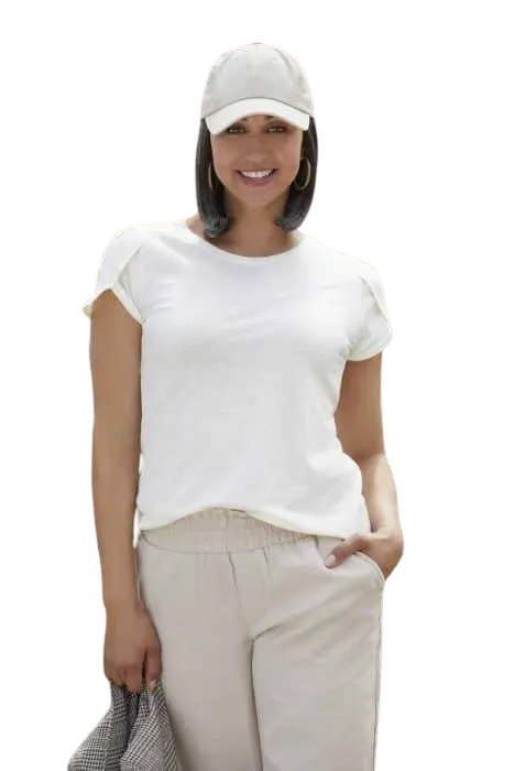 Perma-Rite Classic beige cap med hår justerbar