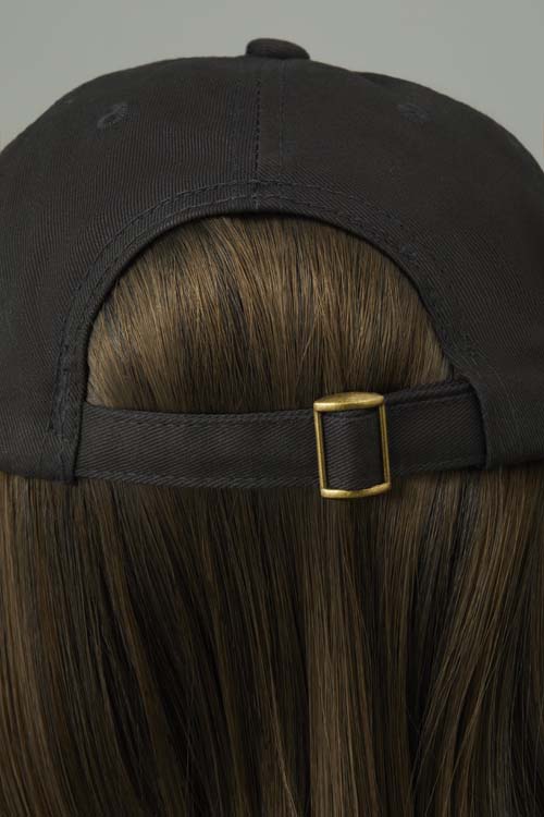 Perma-Rite Classic Hat caps med hår svart bomull
