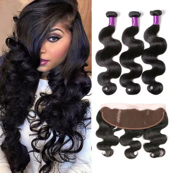 Diva Maker Hair Prosthetics 4 Piece 13x4 Frontal Wig Set Platinum parykk