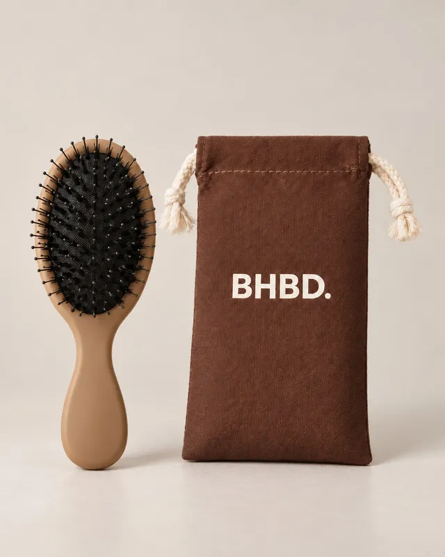 BHBD Mini Paddle Brush padlebørste mini villsvinbust