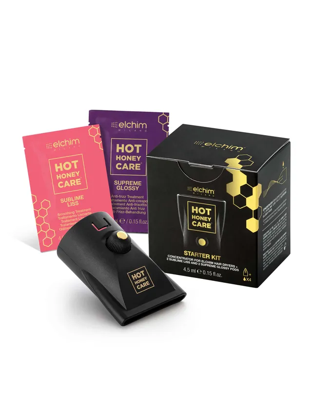Elchim Hot Honey Care Starter Kit hårkur 4 pods
