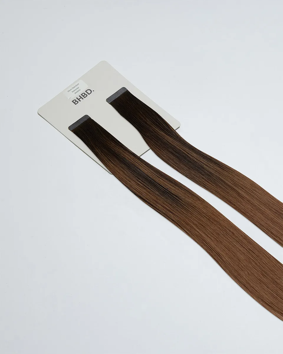 BHBD Tape Extensions 3N/6NG tape extensions 12-pk mørkebrun
