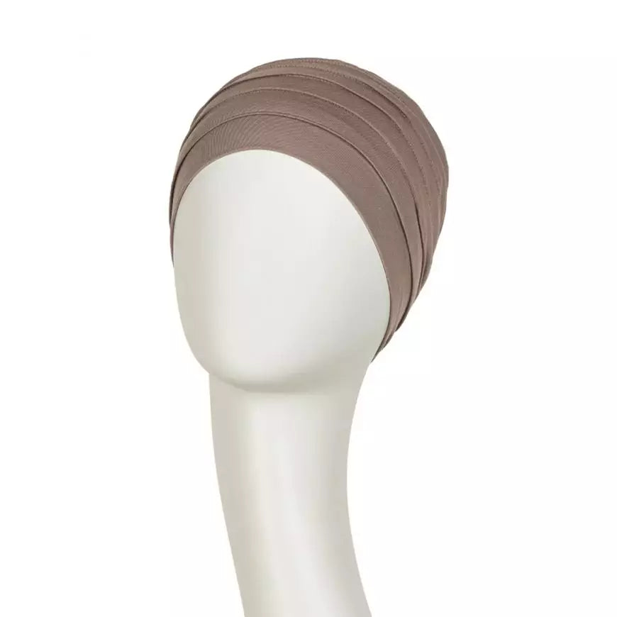 Christine Headwear Yoga Turban turban beige myk bomull