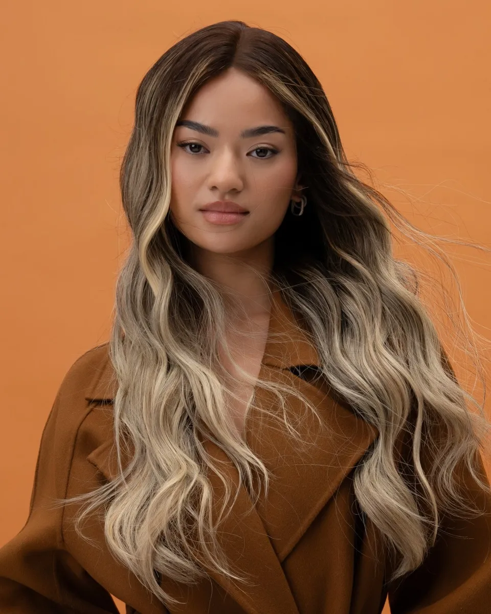 BHBD Mafiosa parykk 50 cm balayage ekte hår