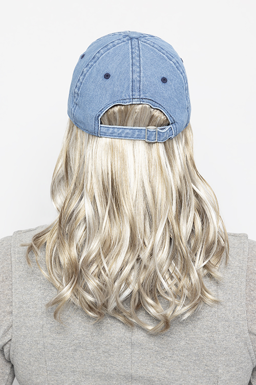 Perma-Rite Wavy Hat Denim caps bølget hår