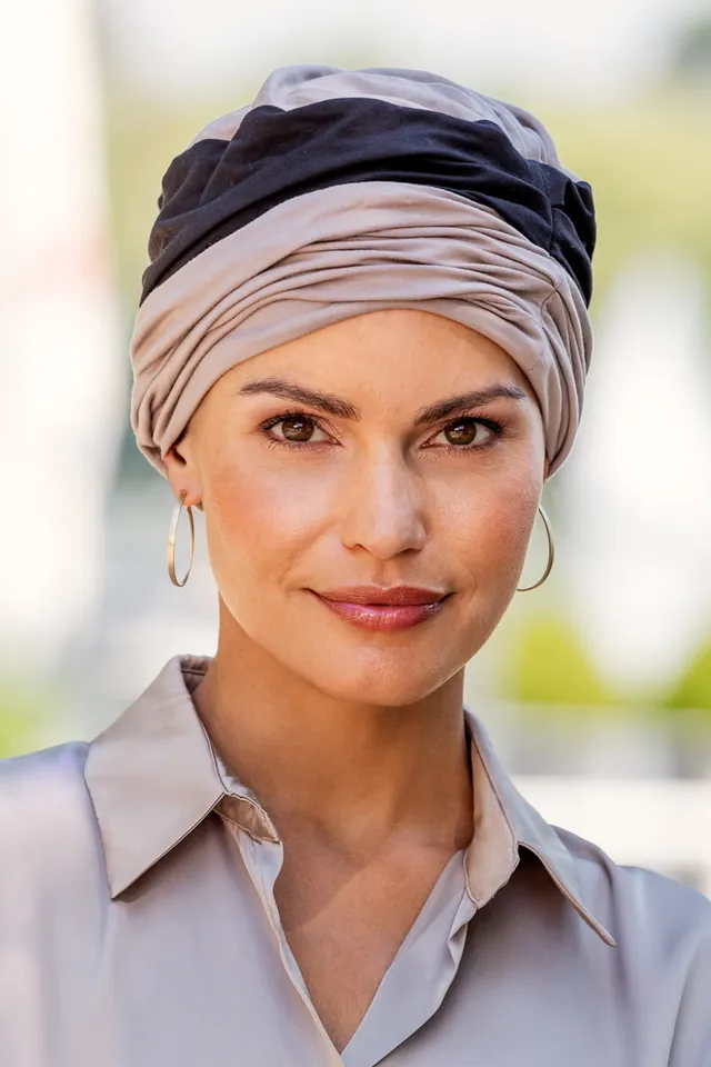 Belle Madame Kaja turban hodeplagg myk bomull
