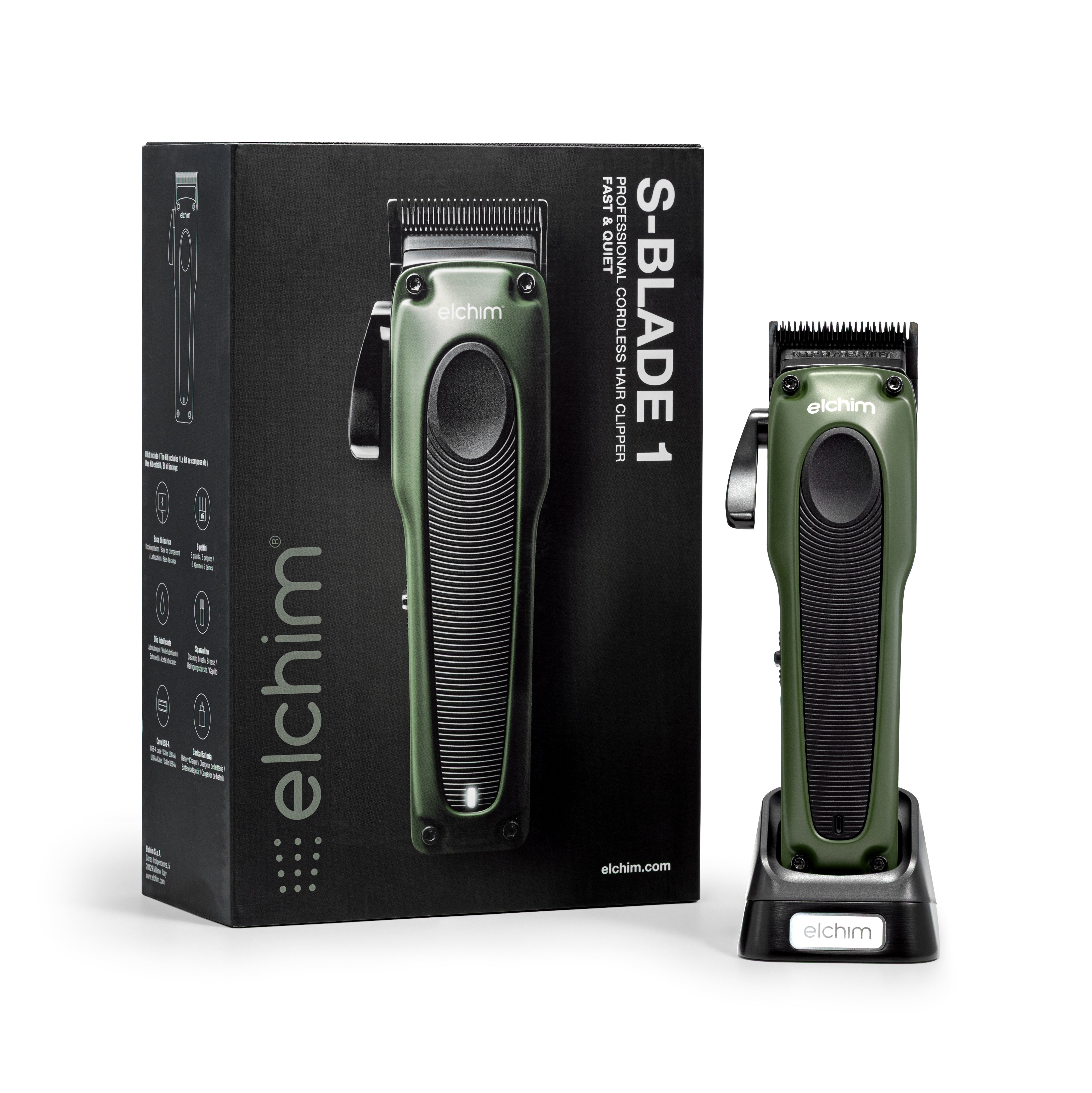 Elchim S-Blade 1 hårklipper trådløs 0,5-1,5 mm