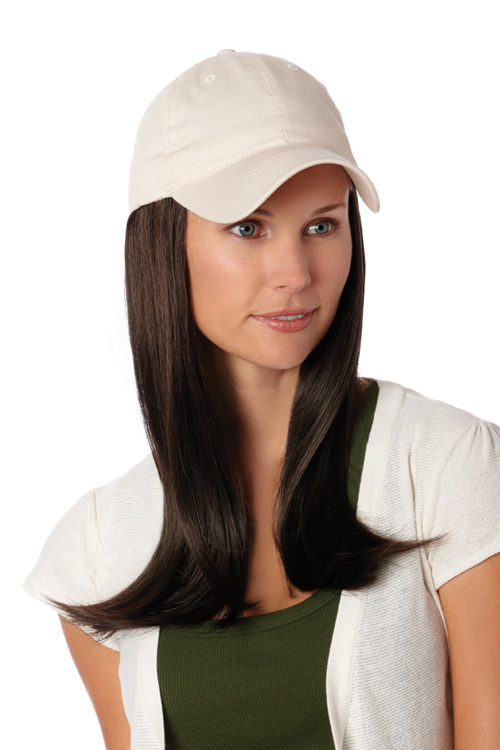 Perma-Rite Long Hat caps med hår beige