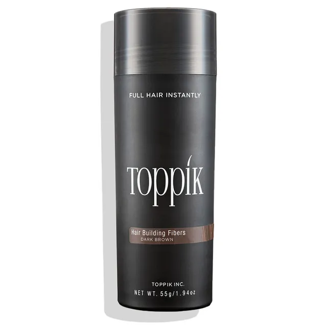 Toppik Hårfiber mørk brun 55g hårfibre keratin