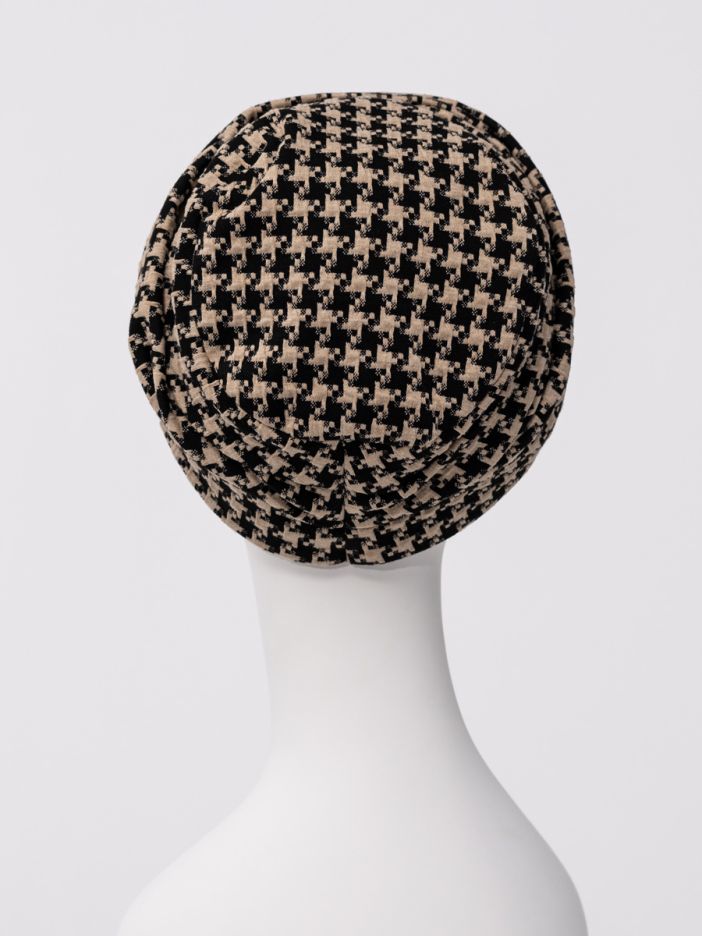 Parykksalongen HocLea V Turban turban black beige kordfløyel