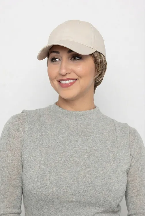 Perma-Rite Tapered Hat caps med hår beige 13 cm